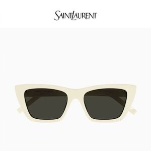 Saint Laurent Mica Cream Retro Cat-Eye Sunglasses SL 276 MICA NWT $478